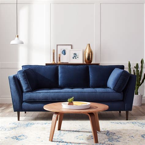 decorating with navy blue sofa.